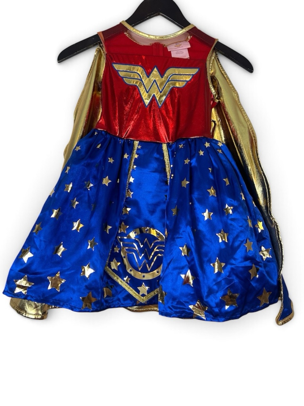 Wonder Woman Girls Costume Dress - Red, Blue & Gold small